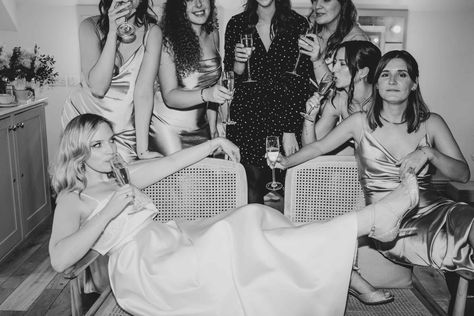 Non Traditional Bridal Party Photos, Cool Bridal Party Photos, Bridal Party Bar Photos, Unique Bridal Party Photos, Direct Flash Wedding Photos, Bridal Party Photos Funny, Small Bridal Party Photos, Artsy Bridal Party Photos, Candid Bridal Party Photos