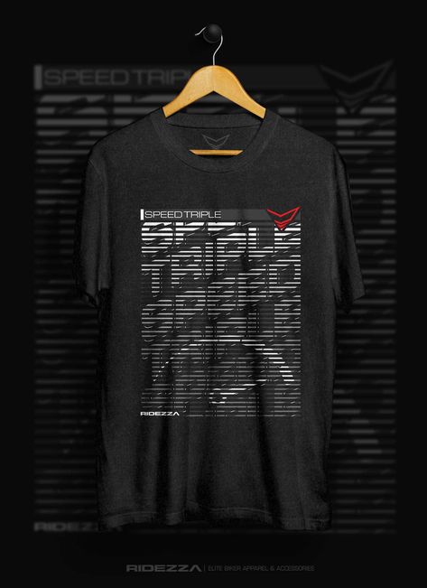 Triumph Speed Triple Speedy T-Shirt Yamaha Fz 09, Ducati Panigale, Biker Outfit, Tshirt Design Inspiration, Fabric Combinations, Ducati Diavel, Shirt Print Design, Motorcycle Style, Apparel Design