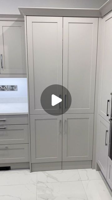 Pantry Walk Through, Inward Opening Pantry Door, Hidden Pantry Doors Walk In, Secret Door In Kitchen Hidden Pantry, Kitchen With Doors To Outside, Kitchen Interior Storage Cabinets, Secret Kitchen Pantry, Hidden Corner Pantry, Small Hidden Pantry