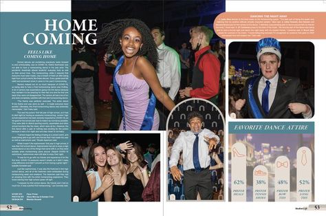 Highschool Yearbook Ideas, Homecoming Court, Yearbook Spreads, Yearbook Layouts, Yearbook Pages, Yearbook Themes, Yearbook Design, Homecoming Dance, Yearbook Photos