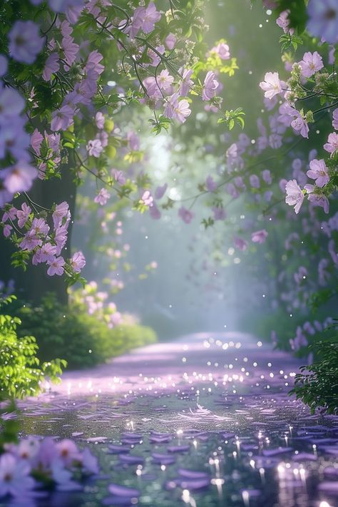 Background Images Nature, Beautiful Purple Flowers, Trees Aesthetic, Walk Down Memory Lane, Beautiful Scenery Photography, Flowers Photography Wallpaper, Lovely Flowers Wallpaper, Cute Tumblr Wallpaper, Pretty Landscapes