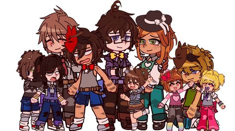 Sammy Emily Fnaf Fanart, Sammy Emily Fnaf, Sammy Emily, Gacha Brat, Mrs Afton, Gacha Design, O Henry, Fnaf Gacha, Afton Family