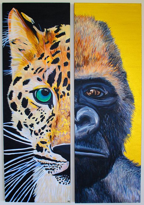 Western Lowland Gorilla, Species Extinction, Amur Leopard, Personal Investigation, Lion Painting, Space Painting, Handprint Crafts, Endangered Animals, Creative Classroom