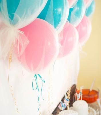 QUESTION: Hi! I have 18 inch latex balloons which I want to cover with tulle. I would like to know how much tulle I need to cover one balloon and have about 1 1/2 inch tail. Thank you. >> Click the image to find out! Ribbon Wedding Decorations, Tulle Balloons, Diy Tulle, How To Make Balloon, Birthday Venues, Wedding Balloon Decorations, One Balloon, Diy Balloon Decorations, Balloon Columns