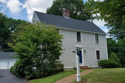 This Somerset, MA home features GAF HDZ Roofing Shingles in the color, Charcoal. Call today for your free quote 508-997-1111. #SomersetMA #roofing #roofdesign #roofingshingles #HDZRoofing #HDZShingles #roofingcontractor #roof #GAF #GAFRoofing #homeimprovement #shingles Gaf Shingles, Gaf Charcoal Roof Shingles, Gaf Camelot Ii Shingles, Gaf Timberline Shingles Weathered Wood, Gaf Timberline Shingles, Roof Quotes, Timberline Shingles, Gaf Timberline Hdz Shingles Charcoal, Roof Shingle Samples