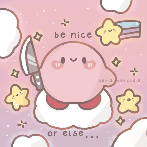 Kirby And The Forgotten Land, Be More Active, Kirby Character, Cute Easy Doodles, Kirby Art, Pola Kartu, I'm So Sorry, Cute Doodles Drawings, Enjoying Life