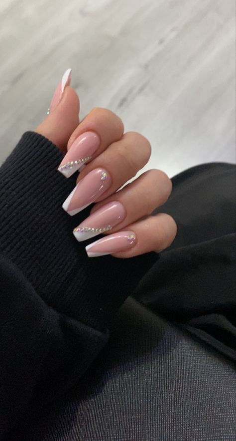 Easy Nail Polish, Nail Polish Nail Art, Girly Acrylic Nails, Basic Nails, Classy Acrylic Nails, Gem Nails, Luxury Nails, Fabulous Nails, Dream Nails