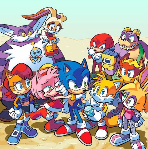 Sonic Freedom Fighters, Sonic Satam, Archie Sonic, Princesas Disney Anime, Sonic Heroes, Sonic And Amy, Sonic 3, Comic Characters, Sonic Franchise