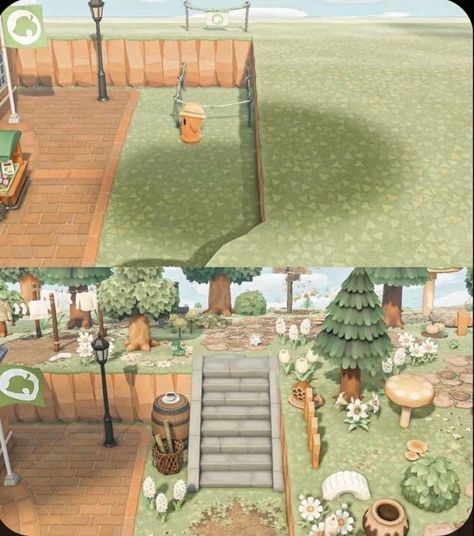 Acne Resident Services Ideas, Plaza Ideas Acnh, Plaza Ideas Animal Crossing, Acne Island Entrance, Acnh Small Yard Ideas, Acnh Cottagecore Resident Services, Acnh Resident Services Design Ideas, Acnh Behind Resident Services Design, Acnh Shopping Plaza