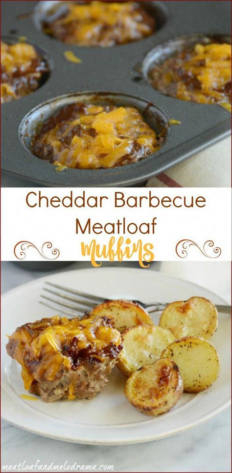 Easy recipe for cheddar barbecue meatloaf muffins. These individual mini meatloaves are made in a muffin tin for a quick and easy dinner. Also, no bread crumbs, so they're basically gluten free! #quickeasymeals Barbecue Meatloaf, Meatloaf Muffins Recipe, Bbq Meatloaf, Mini Meatloaf, Mini Meatloaves, Mini Meatloafs, Meatloaf Muffins, Queso Cheddar, Muffin Tin Recipes