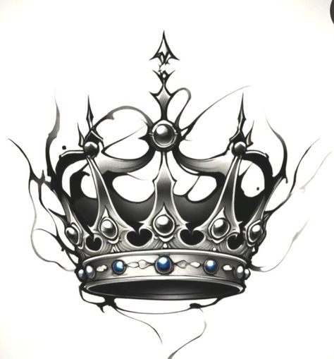 Dark Style Tattoo Design, Crown Drawing King, Diamond Crown Tattoo, King Crown Drawing, Crown Tattoo Men, King Crown Tattoo, Ambigram Tattoo, Big Cat Tattoo, Persian Tattoo