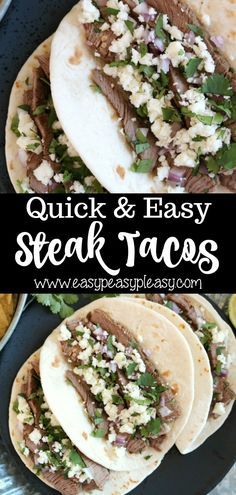 How To Make Steak Tacos, Stake Tacos Recipe Easy, Steak Soft Tacos Recipes, Steak Tacos Recipes Easy, Steak Tacos Recipes, Easy Steak Tacos, Easy Taco Pizza, Steak Taco Recipe, Steak Taco