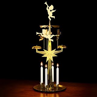 Swedish Christmas Decorations, Swedish Candle, Chime Candle Holder, Scandinavian Christmas Decorations, Traditional Christmas Decorations, Swedish Christmas, Rose Candle, Candle Flames, Christmas Angel