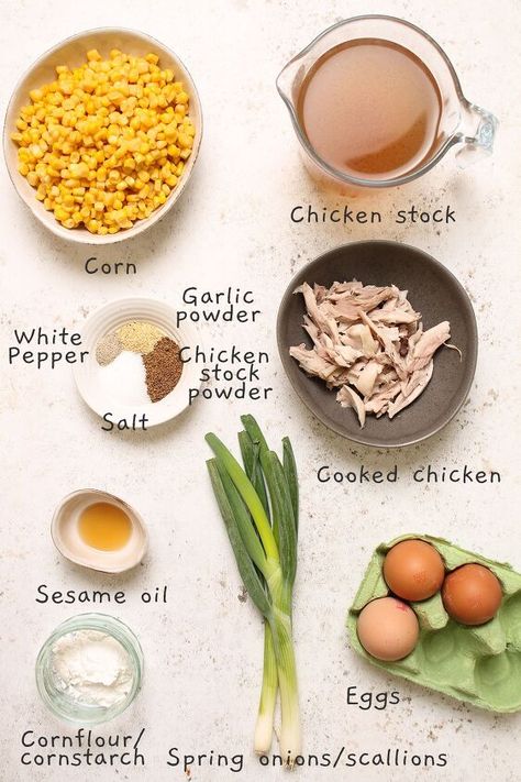 Corn Soup Recipes Easy, Chinese Chicken Corn Soup Recipes, Sweet Corn Chicken Soup, Chicken Corn Soup Chinese, Chinese Chicken And Corn Soup, Chinese Corn Soup, Cream Of Corn Soup, Benefits Of Chicken, Spicy Chicken Noodles