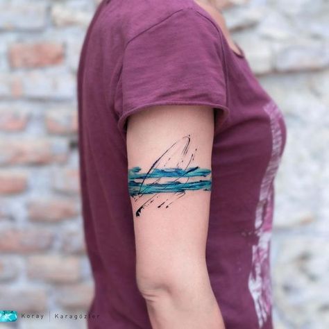 Favorite Color Blue, What Is Your Favorite Color, Colour Tattoo For Women, Empowering Tattoos, Brush Watercolor, African Tattoo, Abstract Tattoo Designs, Minimal Tattoo Design, Drawing Styles