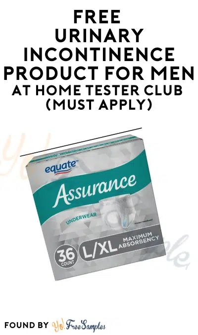 FREE Urinary Incontinence Product For Men At Home Tester Club (Must Apply) https://yofreesamples.com/free-hygiene-samples/free-urinary-incontinence-product-for-men-at-home-tester-club-must-apply/ Free Samples, How To Apply