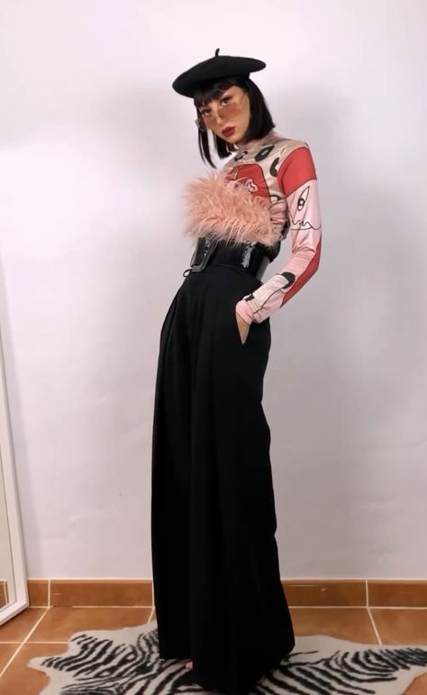 Artistic Winter Outfits, Chic Eclectic Outfit, Masc Womens Fashion, Long Skirt Layered Outfit, Eve Lily Outfits, Maximalist Fall Outfits, Maximalist Style Outfit, Crazy Outfit Ideas, Outfits With Layers