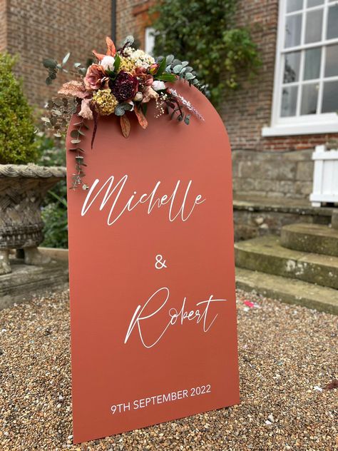 Wedding Photo Wall, Orange Autumn, Autumn Colours, Autumn Style, Autumn Wedding, Style Wedding, Bottle Opener Wall, Wedding Signs, Burnt Orange