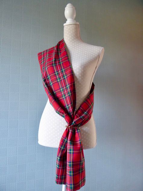 "Red tartan sash/scarf in Royal Stewart tartan, a lovely rich red plaid design. This is red tartan scarf/sash or stole that can be worn in several ways. It is made from quality polyviscose fabric in red Royal Stewart tartan design and it measures 73\" 185 cm x 9\" 22.86cm. It comes with a brass pin to complete the look and so is ideal for New Year, Burns night, weddings and parties. Care: dry clean or warm wash at 30 and steam iron Shipping within 1 -3 days Delivery by Royal Mail 2nd class in UK Red Tartan Scarf, Dance Men, Tartan Sash, Tartan Shawl, Tartan Clothing, Gentleman Rules, Royal Stewart Tartan, Plaid Shawl, Red Shawl