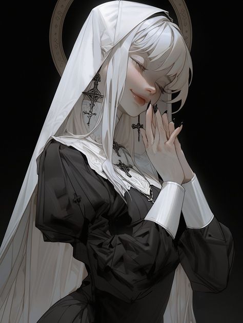 White Hair, Black And White, Twitter, Hair, Anime, White, Clothes, Black