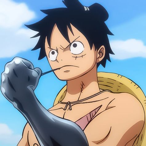 Luffy Icon, Anime, Black