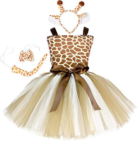 Amazon.com: DosTutu Jungle Party Animal Costume for Girls 1-10 Years Giraffe Reindeer Leopard Tiger Safari Birthday Halloween : Clothing, Shoes & Jewelry Halloween Animal Costumes, Party Animal Costume, Animal Costumes For Kids, Dress Up Clothes, Animal Costumes, Reindeer, Dress Up, Halloween, Birthday