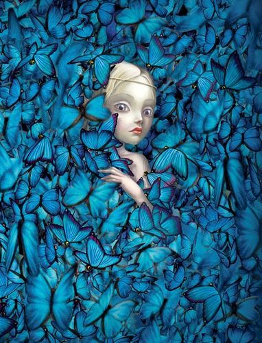 Benjamin Lacombe, John Kenn, Butterfly Artwork, Big Eyes Art, Pokemon Cosplay, Childrens Books Illustrations, Art Deco Posters, Art Et Illustration, Pop Surrealism