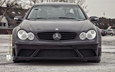 Mercedes-Benz (W209) CLK Black Edition Aerodynamic Widebody by Prior Design #mbhess #mbtuning #priordesign W203 Tuning, C240 W203, Mercedes C320, Custom Mercedes Benz, Mercedes C240, Custom Mercedes, Mercedes Benz C180, Mercedes W203, Mercedes C230