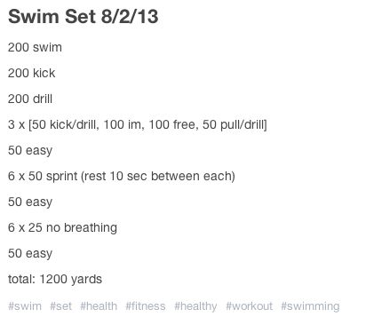 Easy Swim Sets, Beginner Swim Sets, Swim Practice Workouts, Swim Workout Plan, Swimming Sets, Swim Drills, Competitive Swimming Workout, Swimming Program, Swim Workouts