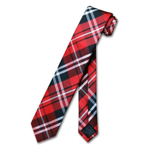 Vesuvio Napoli Narrow NeckTie Skinny Black Red White PLAID Men's 2.5"... ($9.95) ❤ liked on Polyvore featuring men's fashion, men's accessories, men's neckwear, ties, mens red tie, mens ties, mens neckties, mens white tie and mens neck ties Red Tie Men, Vesuvio Napoli, White Things, Mens Neckwear, Red Clothing, Ties Mens Fashion, Tie Men, Plaid Tie, Best Mens Fashion