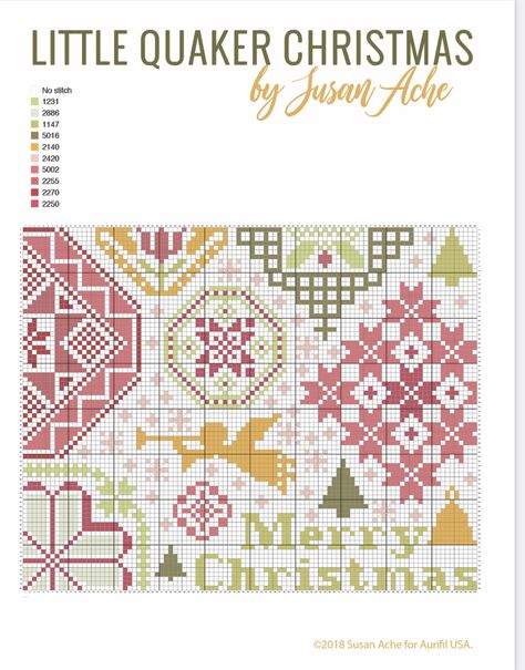 Quaker Cross Stitch, Christmas Cross Stitch Patterns Free, Free Cross Stitch Patterns, Cross Stitch Freebies, Winter Cross Stitch, Free Pdf Pattern, Cross Stitch Christmas Ornaments, Cross Stitch Love, Pdf Quilt Pattern