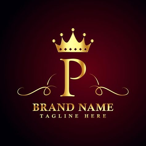 Logo With Crown, Sp Logo, Letter P Logo, P King, Decent Wallpapers, P Logo, Crown Logo, Letter P, Business Cards Creative