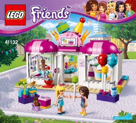 LEGO 41132 Heartlake Party Shop instructions displayed page by page to help you build this amazing LEGO Friends set Lego Friends Ideas, Lego For Girls, Lego Friends 2023, Lego Friends Party, Lego Friends Sets, Lego Land, Lego Girls, Shop Lego, Pony Pictures