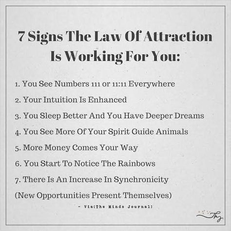 7 Signs The Law Of Attraction Is Working For you: - http://themindsjournal.com/7-signs-the-law-of-attraction-is-working-for-you/ How To Believe, Image Couple, Manifestation Miracle, A Course In Miracles, Vibrational Energy, Attraction Quotes, Law Of Attraction Tips, Secret Law Of Attraction, Manifestation Law Of Attraction