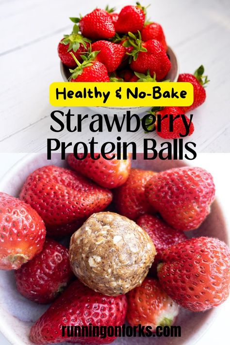 Strawberry Protein Balls, Strawberry Protein Powder, Protein Bites Recipe, Protein Balls Healthy, Clean Eating Kids, Protein Balls Recipes, Strawberry Protein, Quick Healthy Snacks, Healthy Strawberry