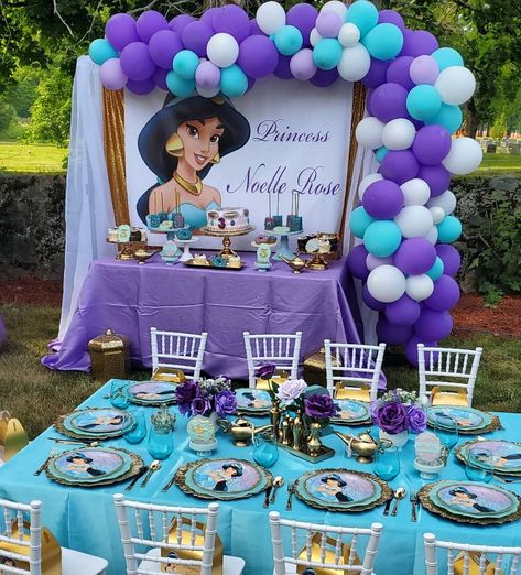 Princess Jasmine Birthday Party Diy, Princess Jasmine Birthday Decorations, Princess Jasmine Decorations, Princess Jasmine Baby Shower Theme, Jasmin Birthday Party Ideas Princess, Princess Jasmine Cake Ideas, Princess Jasmine Birthday Party Ideas, Jasmine Birthday Party Ideas, Jasmine Diy