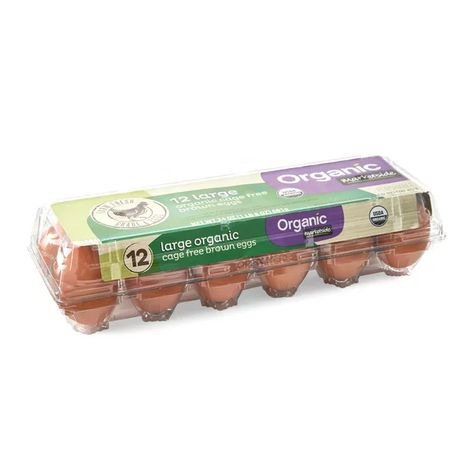 Marketside Organic Cage Free Large Brown Eggs, 12 Count - Walmart.com Eggs Packaging, Farmhouse Eggs, Baby Spinach Salads, Korean Grocery, Egg Packaging, Cage Free Eggs, Gala Apples, Toddler Stuff, Brown Eggs