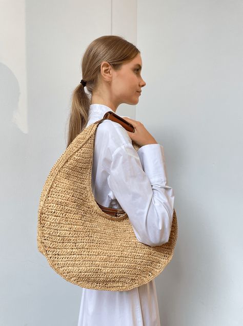 Raffia Tote Bag, Hunter Bell, Raffia Bag, Natural Tan, Boutique Accessories, Boutique Online, Crochet Bag Pattern, Denim Flares, Summer Crochet