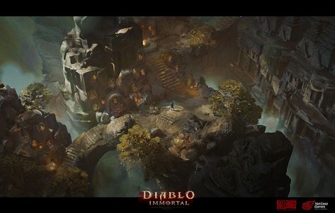 ArtStation - Diablo Immortal concept art Diablo Immortal, Blizzard Entertainment, Environment Design, Environment Concept Art, Job Application, Design Sketch, Light Colors, Concept Art, The Past