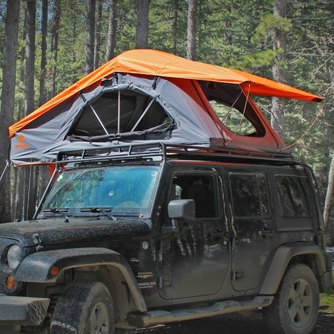 Rooftop Tents Taking Off? More Models Introduced Into Cartop Market | GearJunkie Car Top Tent, Jeep Tent, 4 Season Tent, Ski Rack, Jeep Camping, Car Roof Racks, Expedition Portal, Car Tent, Roof Tent