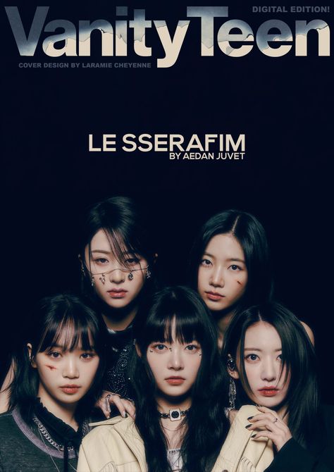 LE SSERAFIM: An Unstoppable Force Vanity Teen 虚荣青年 Lifestyle & new faces magazine Kpop Iphone Wallpaper, Pop Posters, Cover Story, Kpop Posters, Music Covers, New Face, Kpop Wallpaper, Studio Album, Black Aesthetic