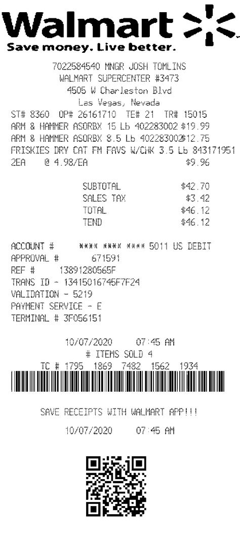 Walmart Receipt Template, Receipt Japanese, Aesthetic Receipt Template, Fake Receipt, Walmart Receipt, Shopping Receipt, Free Receipt Template, Cashier's Check, Fetch Rewards