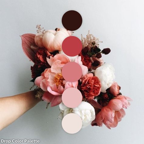 Burgundy And Mauve Wedding Colors, Winter Wedding Dark, Pink And Burgundy Wedding, Mauve Wedding Colors, Raspberry Wedding, Winter Wedding Color Palette, Peach Wedding Flowers, Neutral Wedding Colors, Mauve Wedding