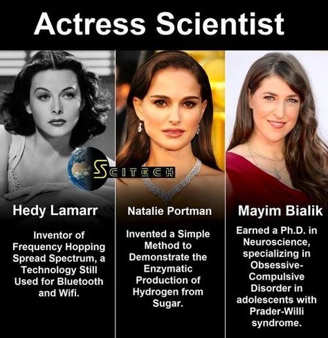 Encouragement for women in science! Hedy Lamarr, Women Rights, Mayim Bialik, E Mc2, Badass Women, Natalie Portman, Faith In Humanity, History Facts, Women In History