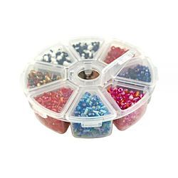 PLASTIC BEAD ORGANISER STORAGE CONTAINER - 8 Compartments Craft Storage Containers, Craft Storage Solutions, Craft Storage Organization, Bead Studio, Organize Craft Supplies, Craft Room Design, Arts And Crafts Furniture, Bead Storage, Buy Bead