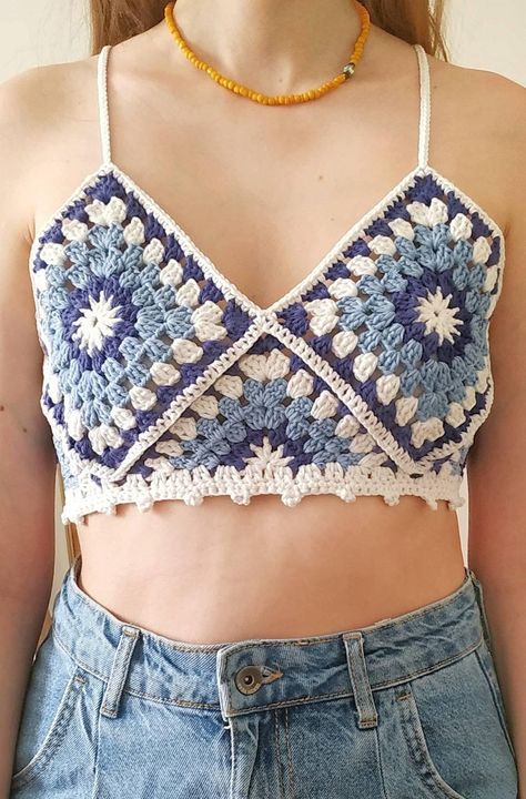 This Crop Tops item by Gunescrafts has 12 favorites from Etsy shoppers. Ships from Turkey. Listed on 28 Feb, 2023 Mamma Mia Crochet Top, Crochet Top Color Combination, Trending Crochet 2023, Blue And White Crochet Top, Haut Crochet, Flower Crochet Top, Blue Crochet Top, Marque-pages Au Crochet, Crochet Festival Top