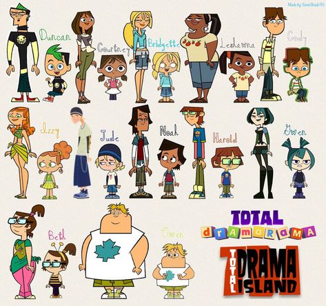 Total Drama Adults, All Tdi Characters List, Total Drama Island Characters Names, Total Drama Island Gacha Club, Total Drama Pixel Art, Total Drama All Characters, Total Drama Island Fanart, Total Drama Island Oc Base, A Tutto Reality