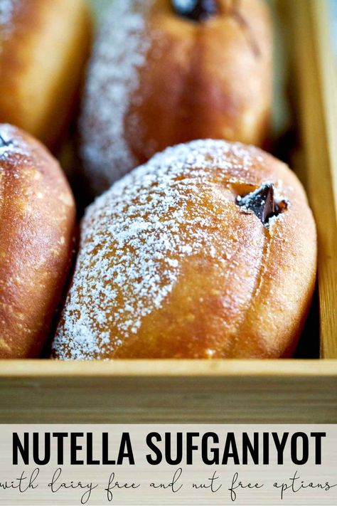 Sufganiyot Recipe Easy, Sufganiyot Recipe, Nutella Go, How To Make Nutella, Coconut Milk Uses, Regional Recipes, Lime Curd, Chocolate Hazelnut Spread, Fairy Cakes