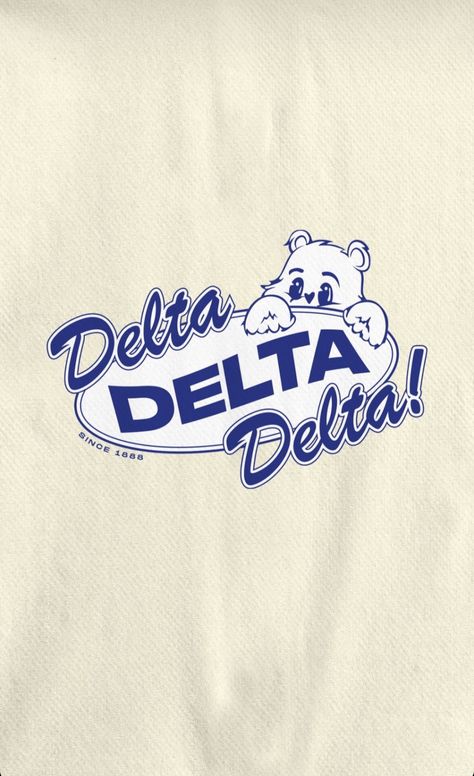 Tri Delta Apparel, Aoii Shirts, College Merchandise, Sorority Tshirt Designs, Sorority Socials, Delta Design, Tri Delt, Delta Delta Delta, Sorority Pr