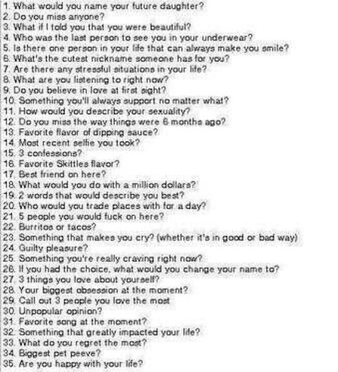 Send Me a Number Game | Ok I really want to do one of these, send me a number?:)xx Questions Journal, Male Bestie, Emma Marie, Truth Or Dare Questions, Dare Questions, Number Game, Conversation Topics, Deep Questions, Getting To Know Someone